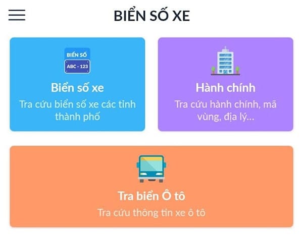 Màn hình điện thoại hiển thị kết quả từ app tra cứu biển số xe ô tô