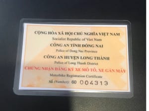 Mặt sau cà vẹt xe máy kiểu mới từ năm 2021