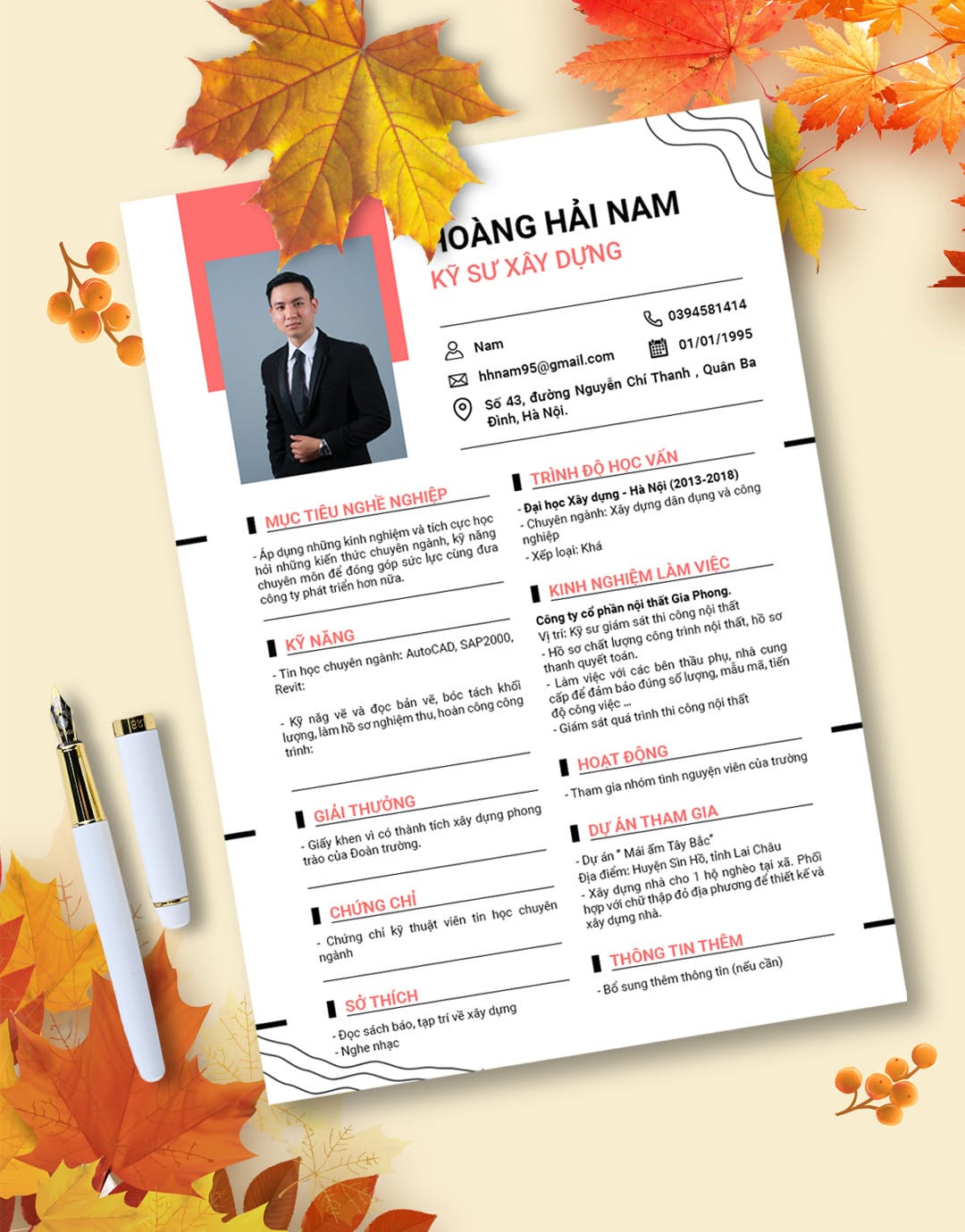 Mẫu CV ứng tuyển vị trí lái xe tại Quảng Ngãi