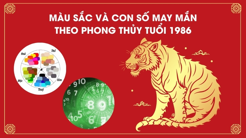 Màu sắc và con số may mắn cho tuổi 1986