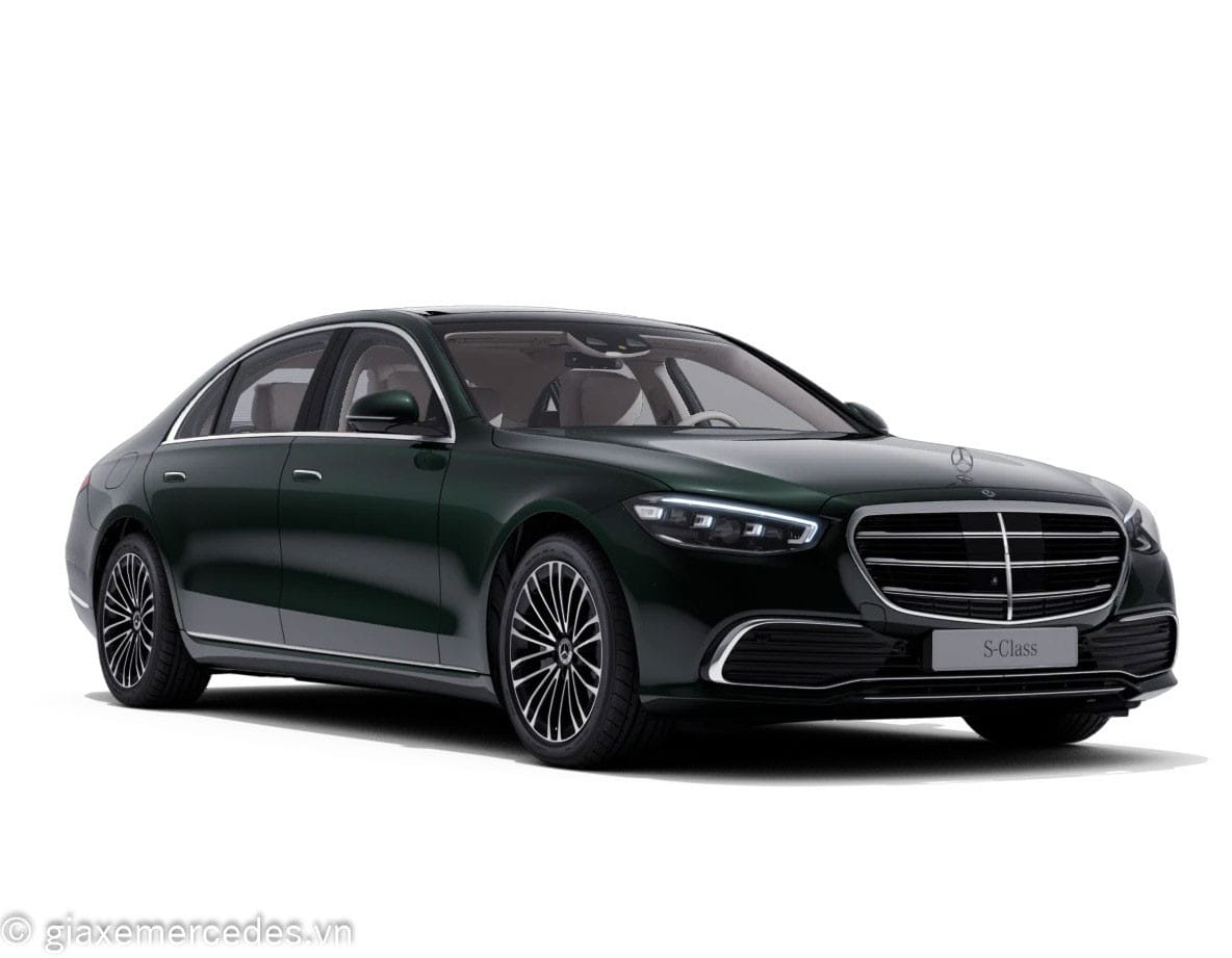 Màu xanh emerald đặc trưng của Mercedes S450 Luxury