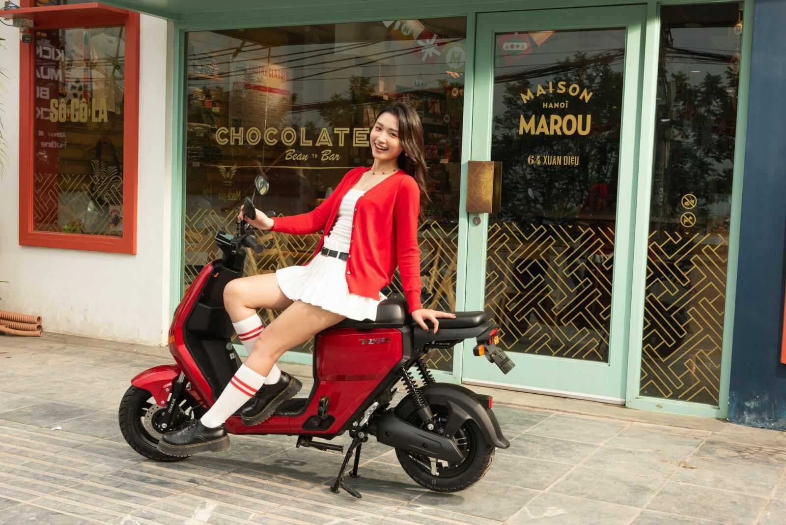 Mẫu xe đạp điện Osakar Heidi với thiết kế gọn nhẹ