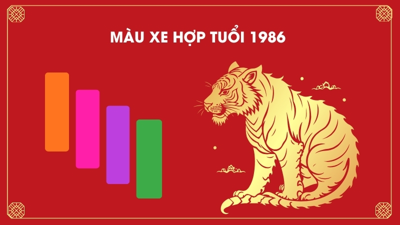 Màu xe hợp tuổi 1986