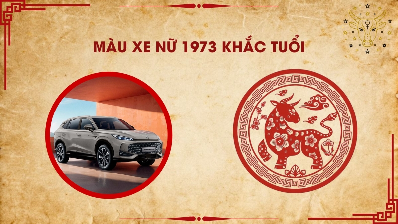 Màu xe nữ 1973 khắc tuổi
