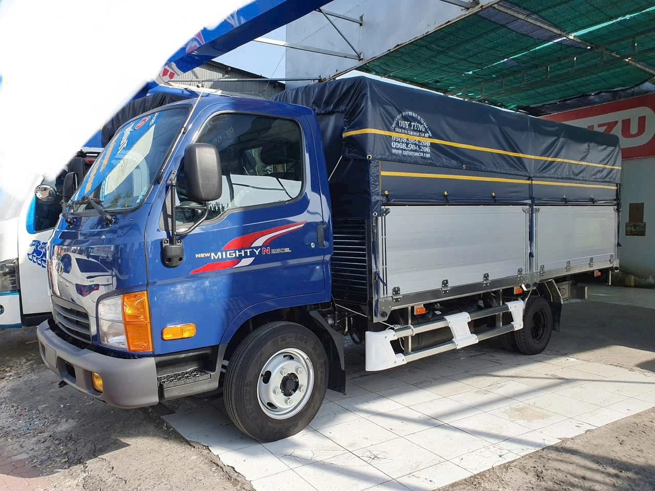 Mẫu xe tải Hyundai cũ đang được trưng bày, đảm bảo chất lượng cho người mua tại Tây Ninh.