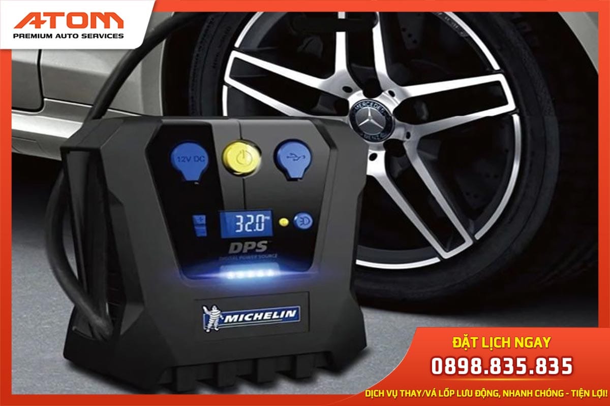 Máy bơm hơi ô tô 12V Michelin A12266 - Lựa chọn hàng đầu cho xe của bạn