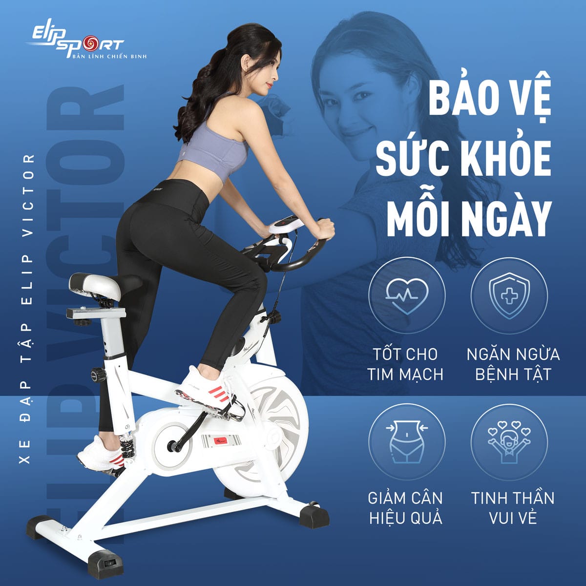 Máy đạp xe tại nhà bảo vệ sức khỏe xương khớp