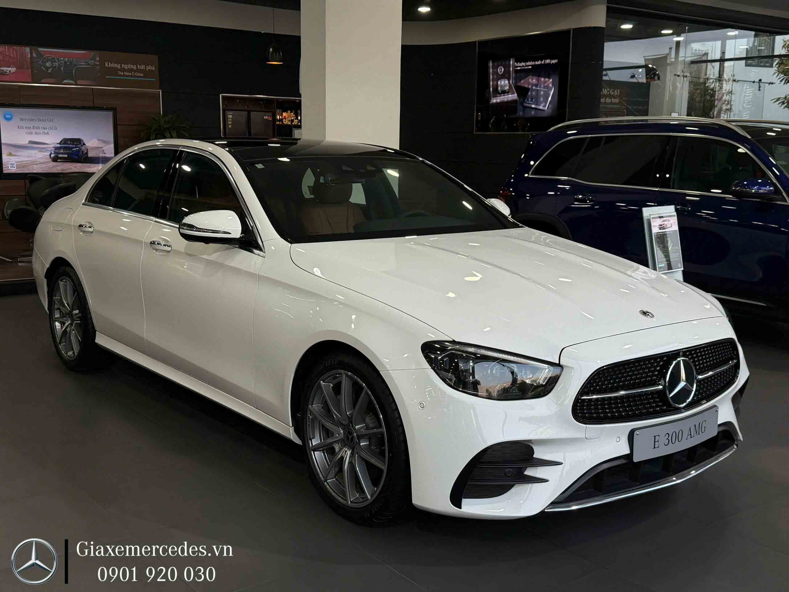 Mercedes E300 AMG màu Trắng sang trọng