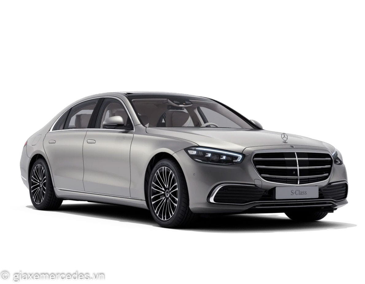 Mercedes S450 Luxury màu bạc sang trọng