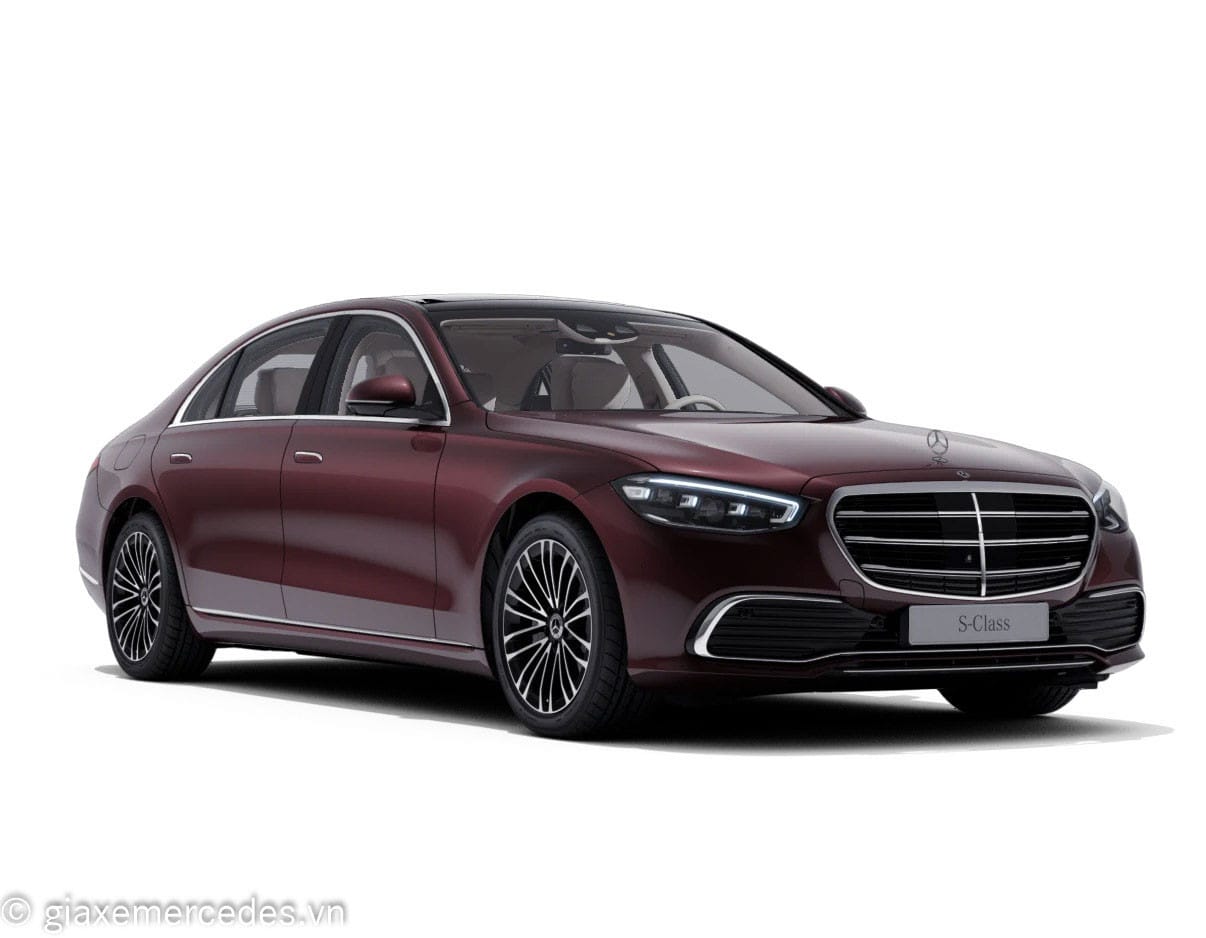 Mercedes S450 Luxury màu đỏ nổi bật