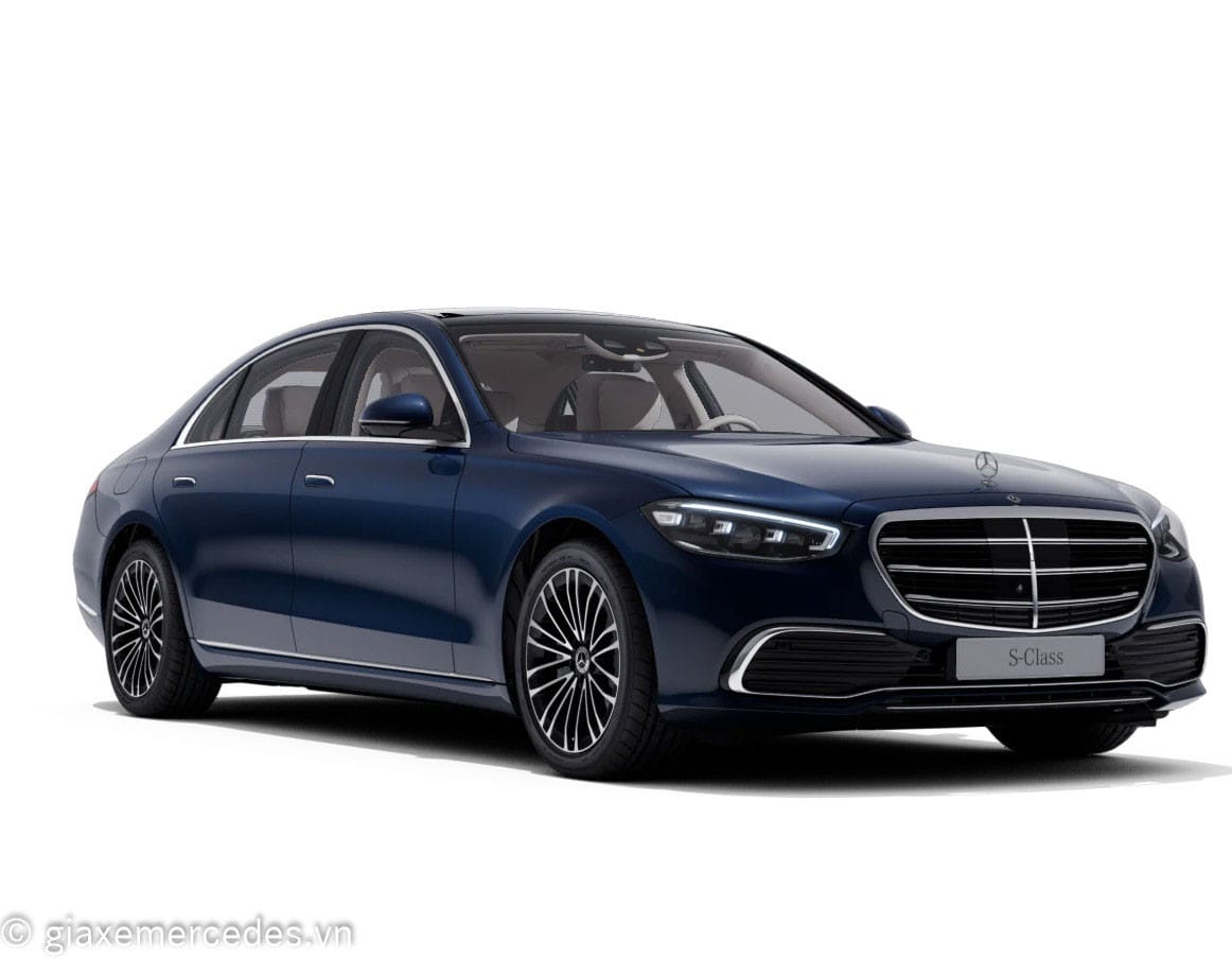 Mercedes S450 Luxury màu xanh cuốn hút