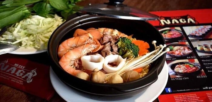 Mì cay Naga, thử thách mì cay 7 cấp độ nổi tiếng tại Bình Dương