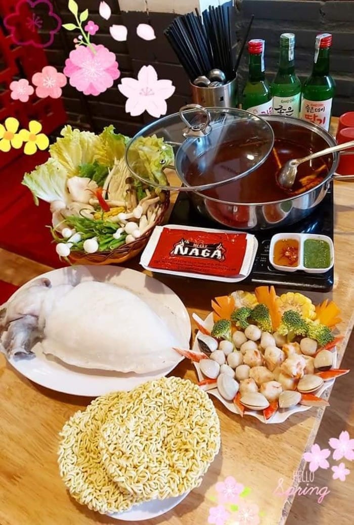Mì cay và các món ăn kèm hấp dẫn tại Mì cay Naga Bình Dương