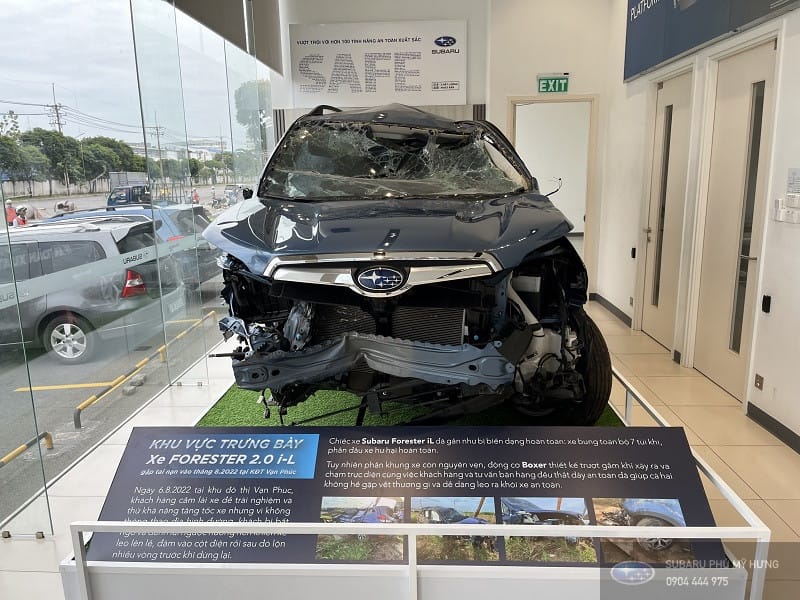 Minh chứng an toàn Subaru Forester trong tai nạn