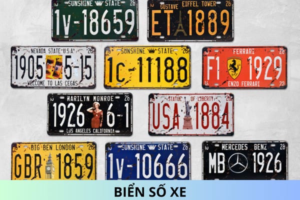Minh họa cấu trúc biển số xe tại Sơn La và các tỉnh thành