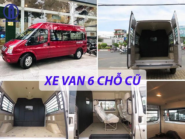 Minh họa xe tải van 6 chỗ cũ với khả năng vận chuyển hàng hóa linh hoạt và chuyên nghiệp trong đô thị.
