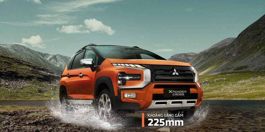 Mitsubishi Xpander Cross với ngoại thất mạnh mẽ
