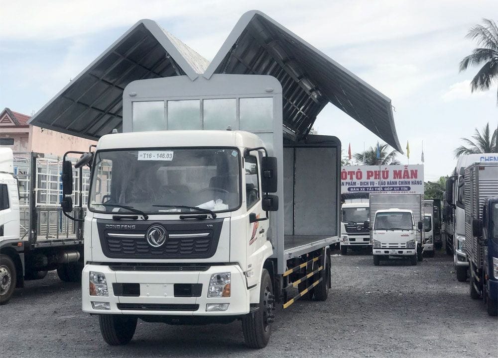 Mô hình xe tải Dongfeng thùng cánh dơi đa năng