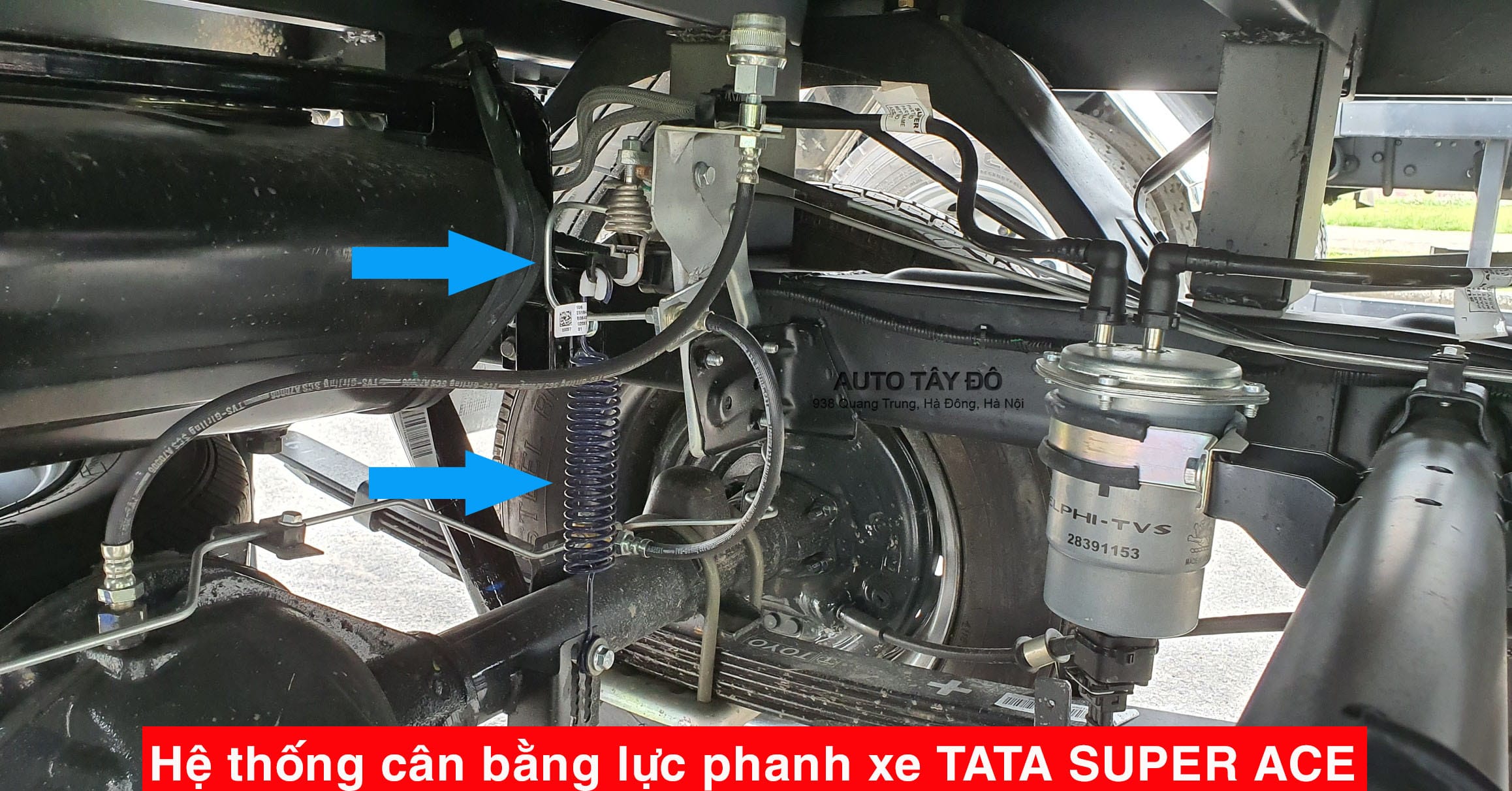Mô tả hệ thống van điều tiết cân bằng lực phanh LCRV trên xe tải Tata Super Ace