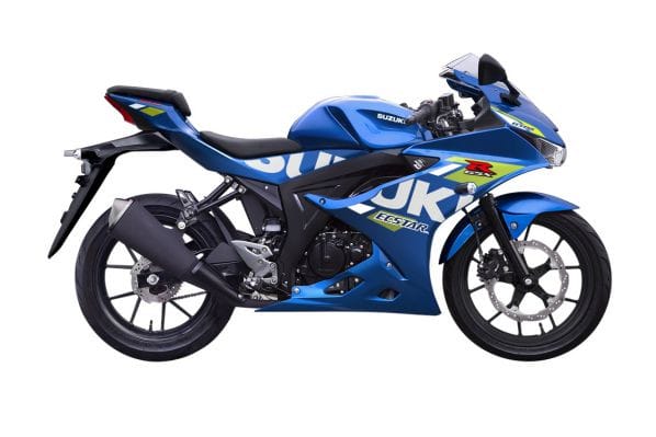 Mô tô Suzuki GSX-R150 với màu xanh đen thể thao