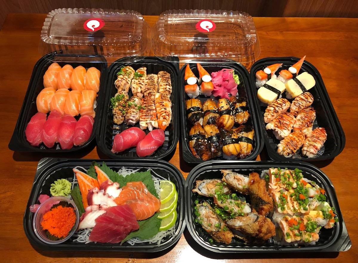 Món sushi đa dạng và tươi ngon tại Sóc Sushi, một quán ăn ngon Bình Dương