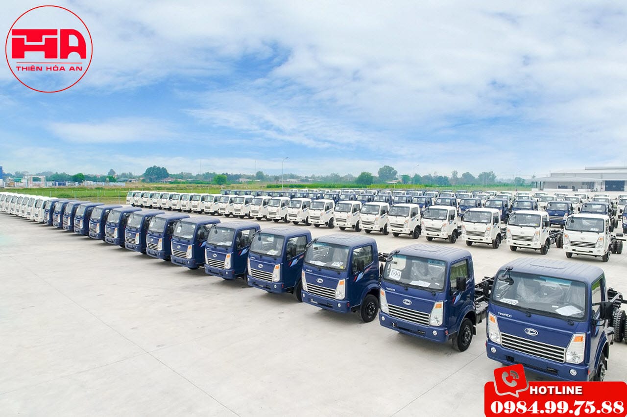 Một mẫu xe tải Teraco mới, minh chứng cho công nghệ sản xuất xe tải của Daehan Motors.