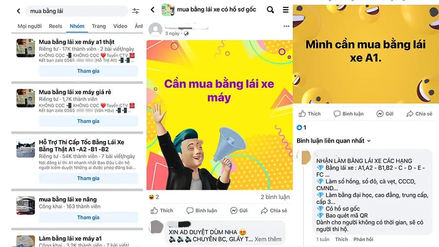 mua bằng lái xe máy giả