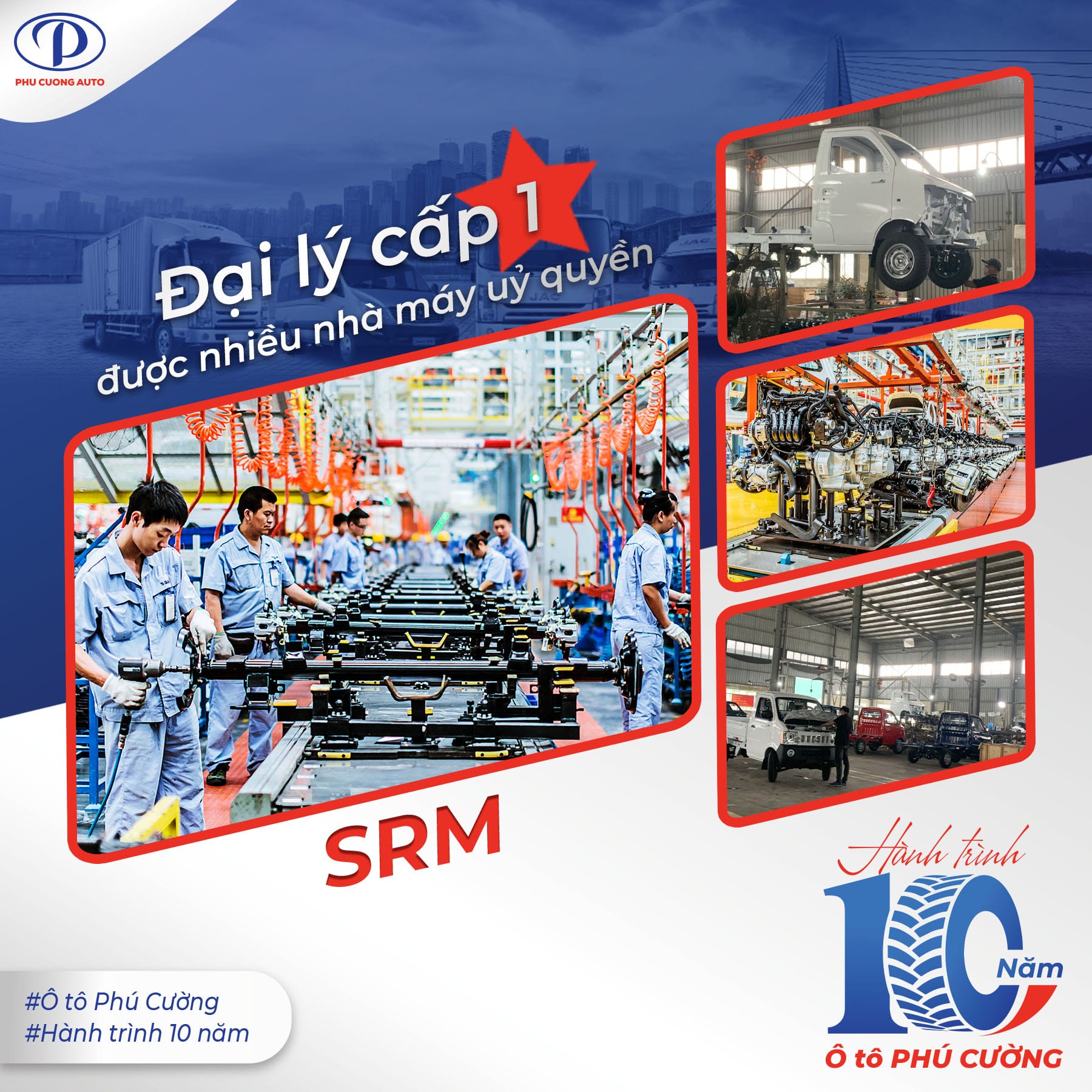 Mua xe tải SRM mới với trả trước 50 triệu đồng