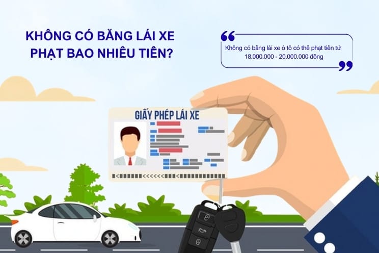 Mức phạt tiền khi không có bằng lái xe ô tô theo quy định mới