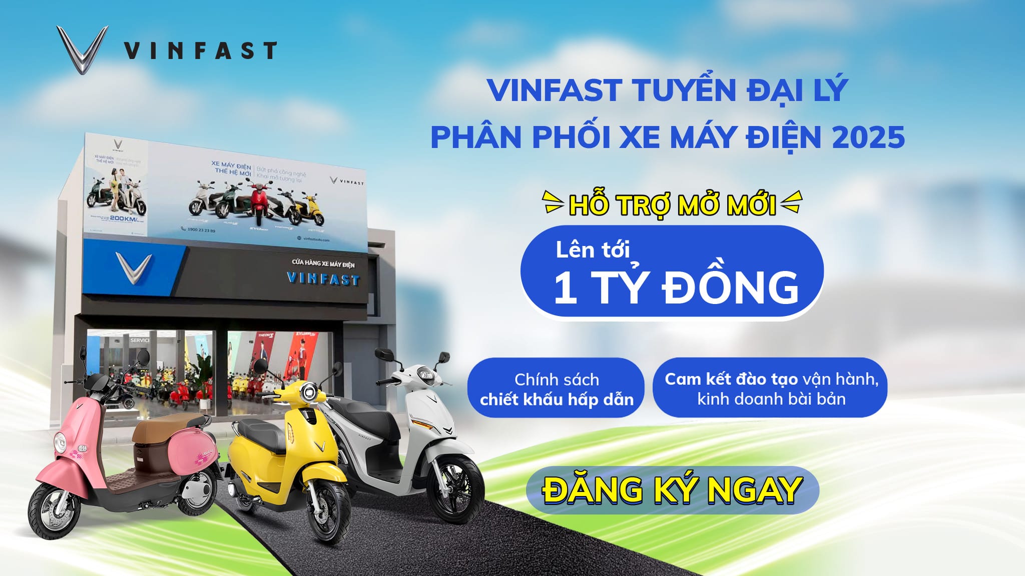 muốn làm đại lý xe máy điện vinfast