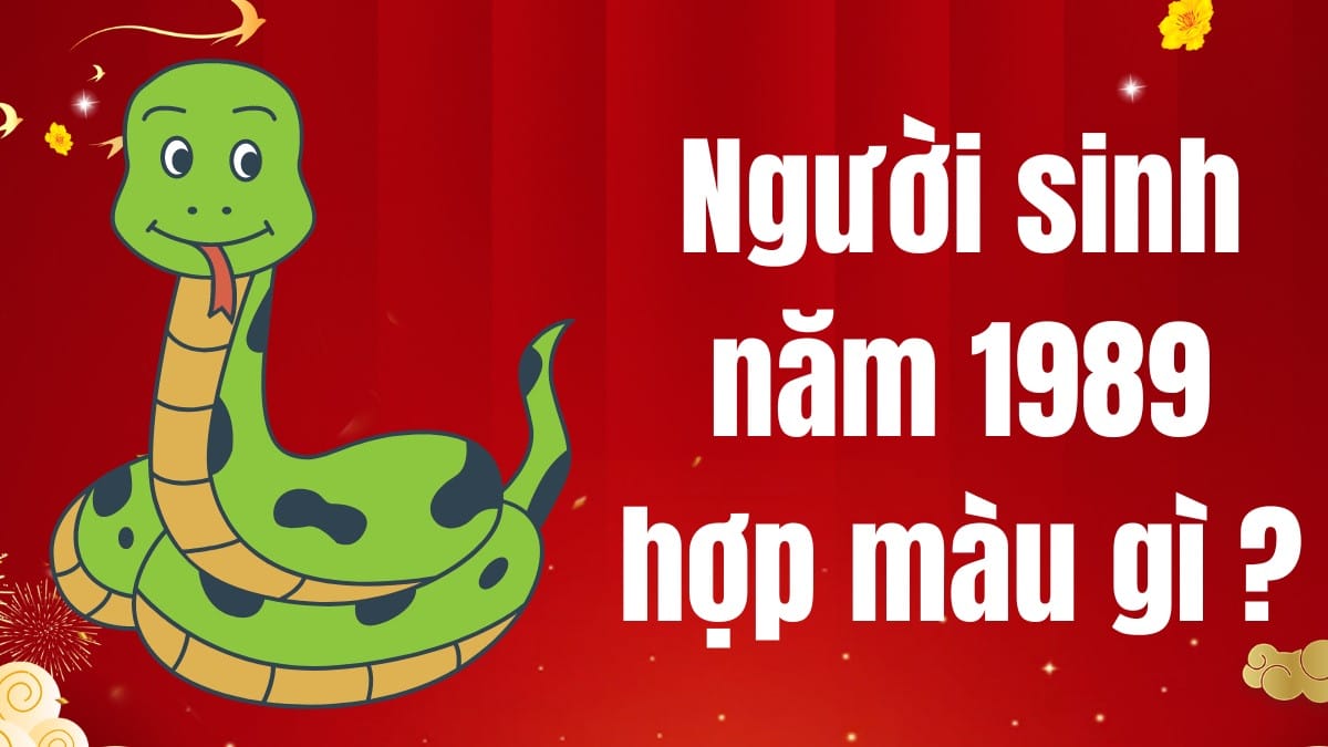 Nam sinh năm 1989 hợp màu gì