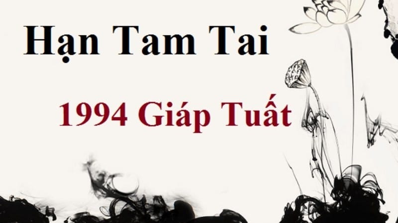 Năm tam tai của tuổi Giáp Tuất sinh năm 1994