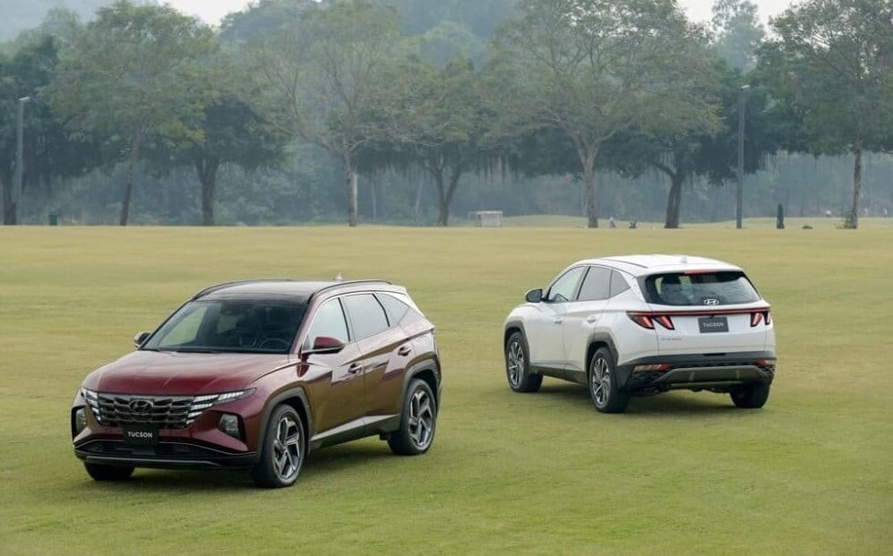 Ngoại thất Hyundai Tucson 2022 mới với lưới tản nhiệt Parametric Jewel độc đáo