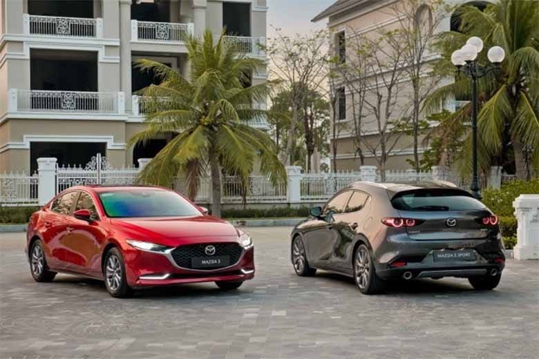 Ngoại thất Mazda 3 với hệ thống đèn LED