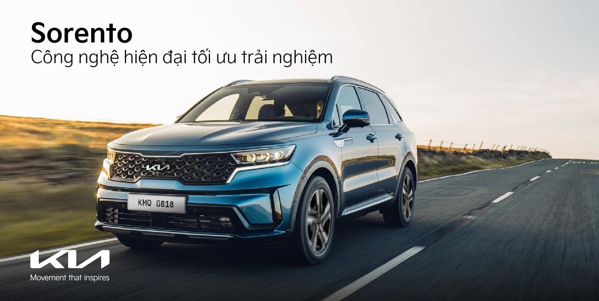 Ngoại thất tổng thể Kia Sorento 5 chỗ thế hệ mới với thiết kế hiện đại