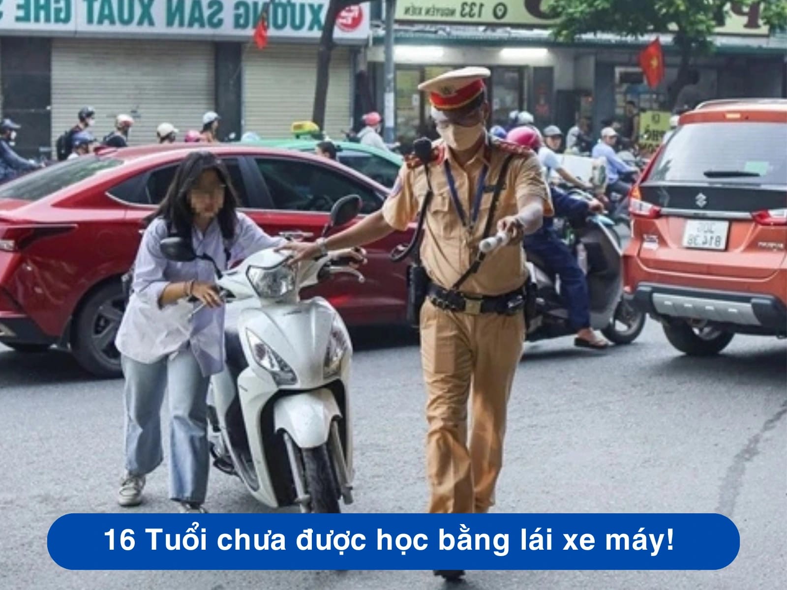 Người 16 tuổi chưa đủ điều kiện thi bằng lái xe máy A1 theo luật giao thông