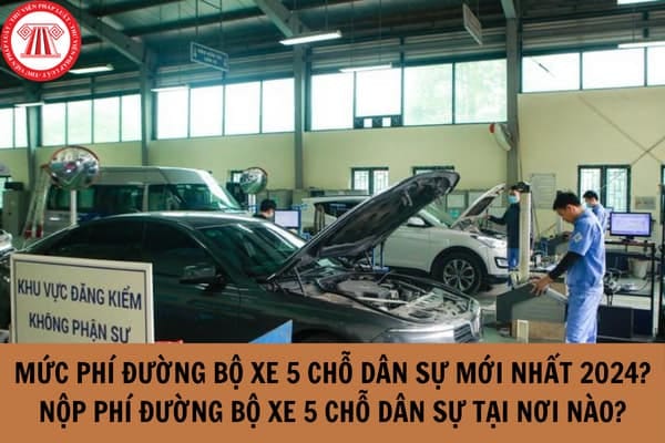 Người lái xe ô tô 5 chỗ đang kiểm tra các giấy tờ liên quan đến lệ phí đường bộ xe 5 chỗ