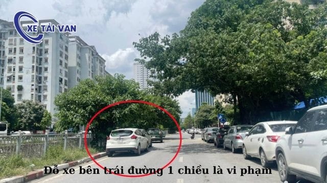 Người lái xe phải đỗ xe bên phải đường một chiều theo quy định