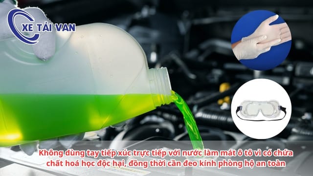 Những lưu ý quan trọng khi thay hoặc bổ sung dung dịch làm mát