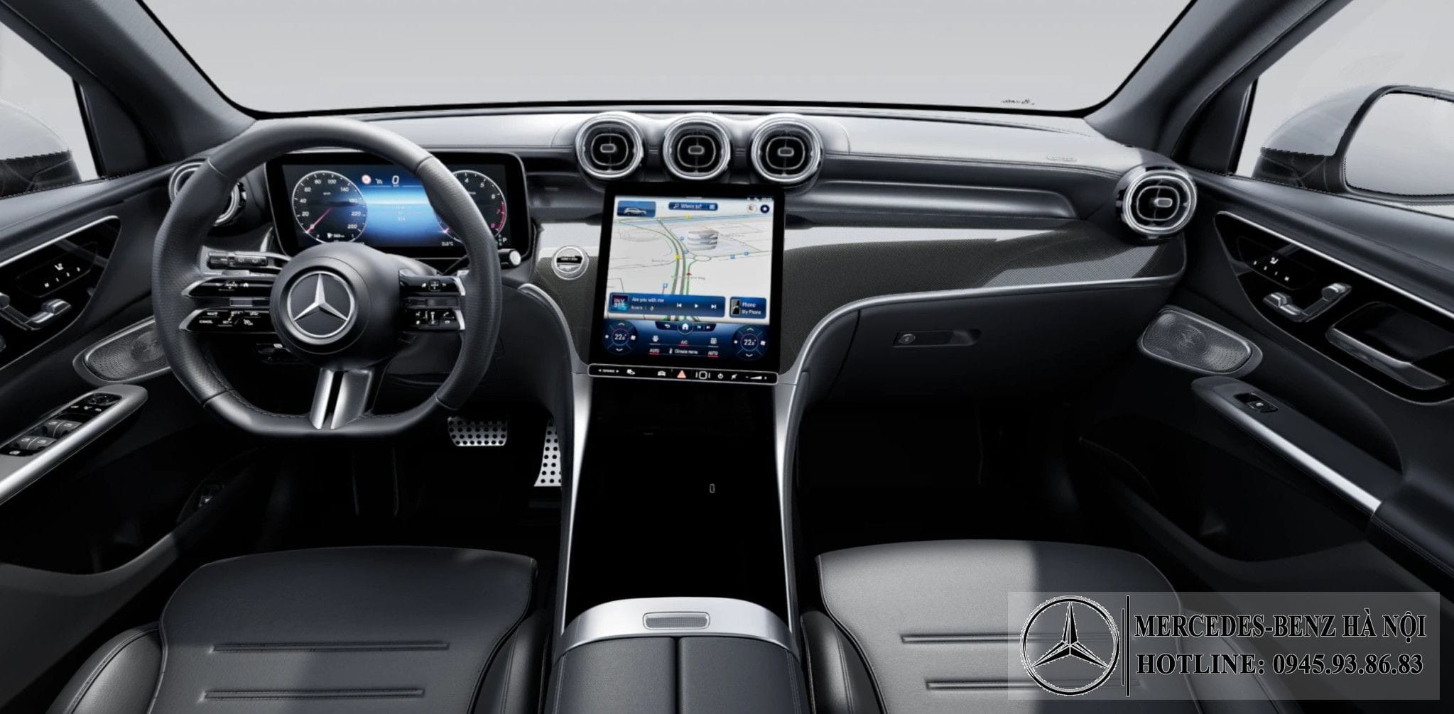 Nội thất Mercedes GLC 300 4Matic 2025 màu Đen