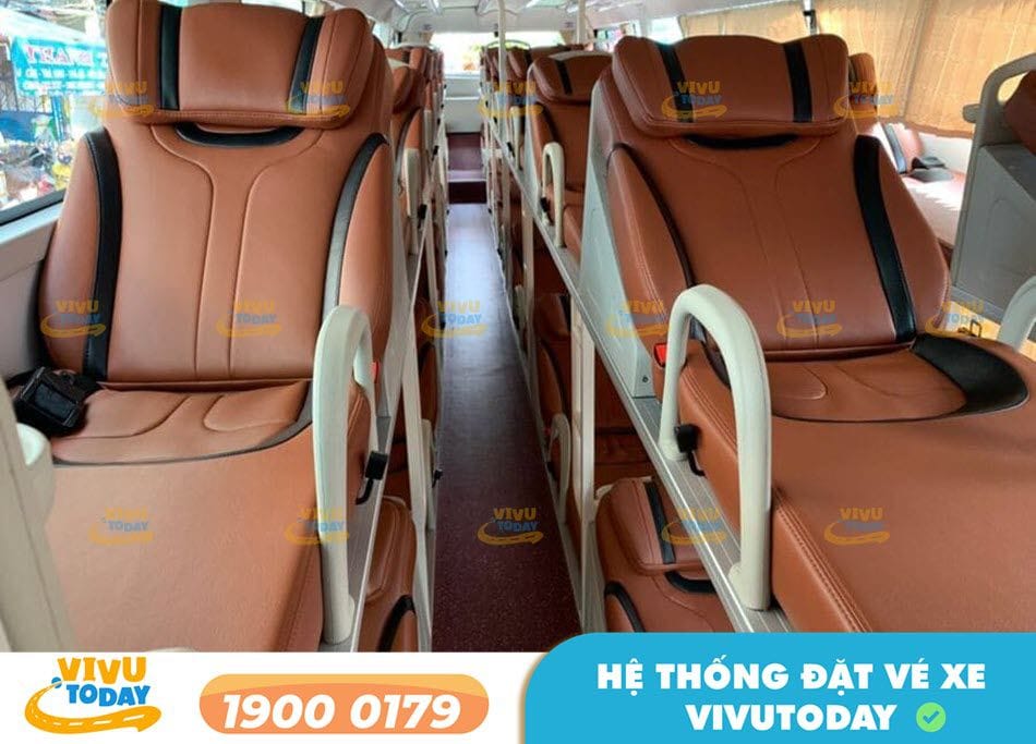 Nội thất tiện nghi bên trong xe giường nằm Phước Thiện