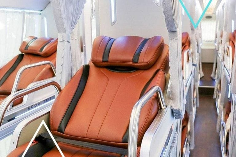 Nội thất tiện nghi, hiện đại của xe giường nằm Nhà xe Hải Hà Hậu Lộc