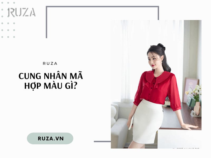 Nữ Nhân Mã hợp màu đỏ và vàng