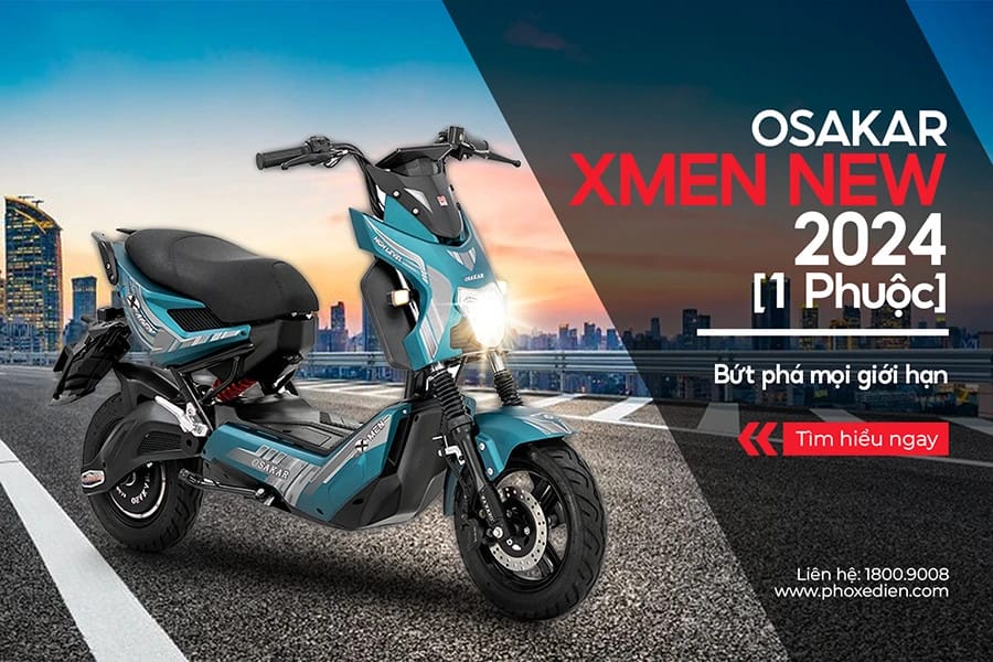 Osakar Xmen New 2024 - xe máy điện đẹp cho nam với thiết kế khỏe khoắn