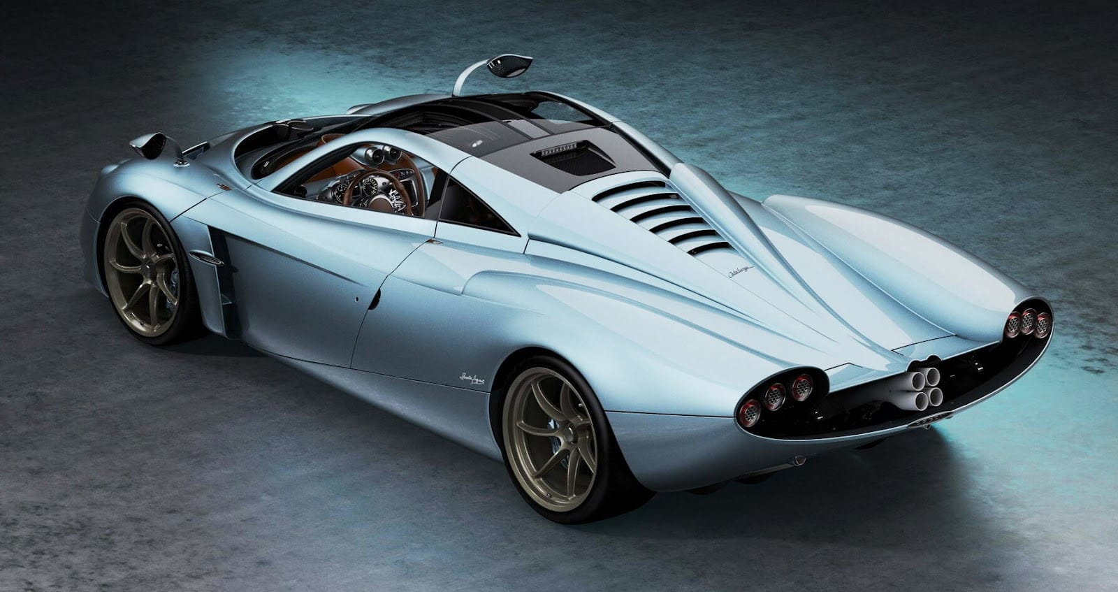 Pagani Codalunga màu xám bạc, sở hữu thiết kế đuôi dài độc đáo, là một trong những xe ô tô mắc nhất thế giới.