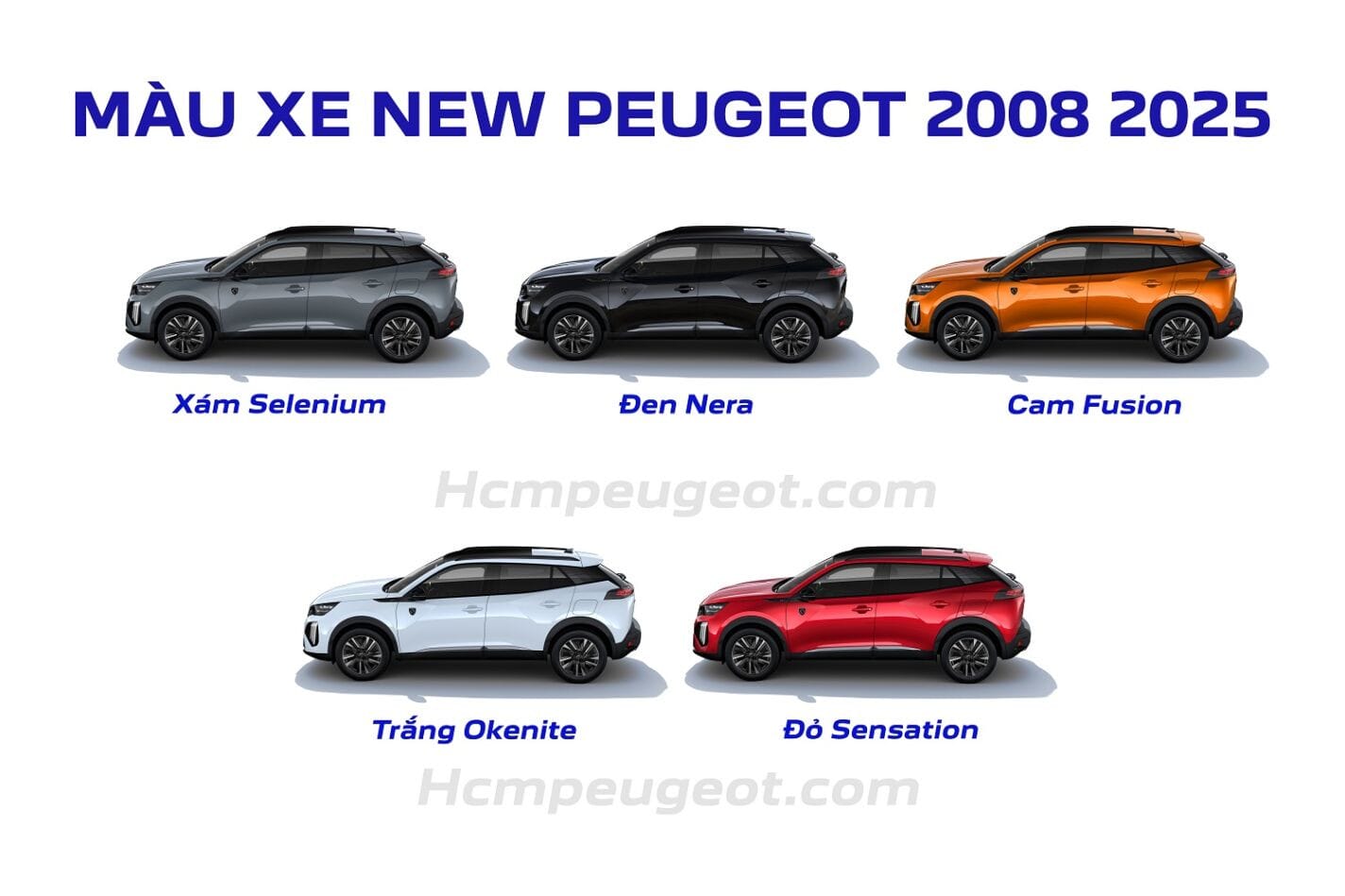 Peugeot 2008 màu Xám Selenium