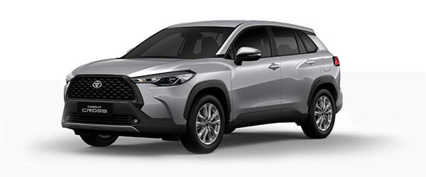 Phiên bản xe Toyota Cross 2023 với sắc bạc sang trọng