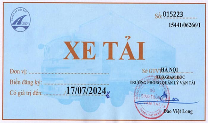Phù hiệu xe tải là gì?
