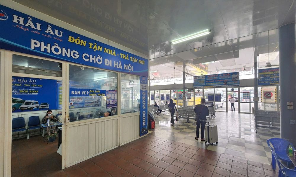 Quầy bán vé trực tiếp tại bến xe Thượng Lý