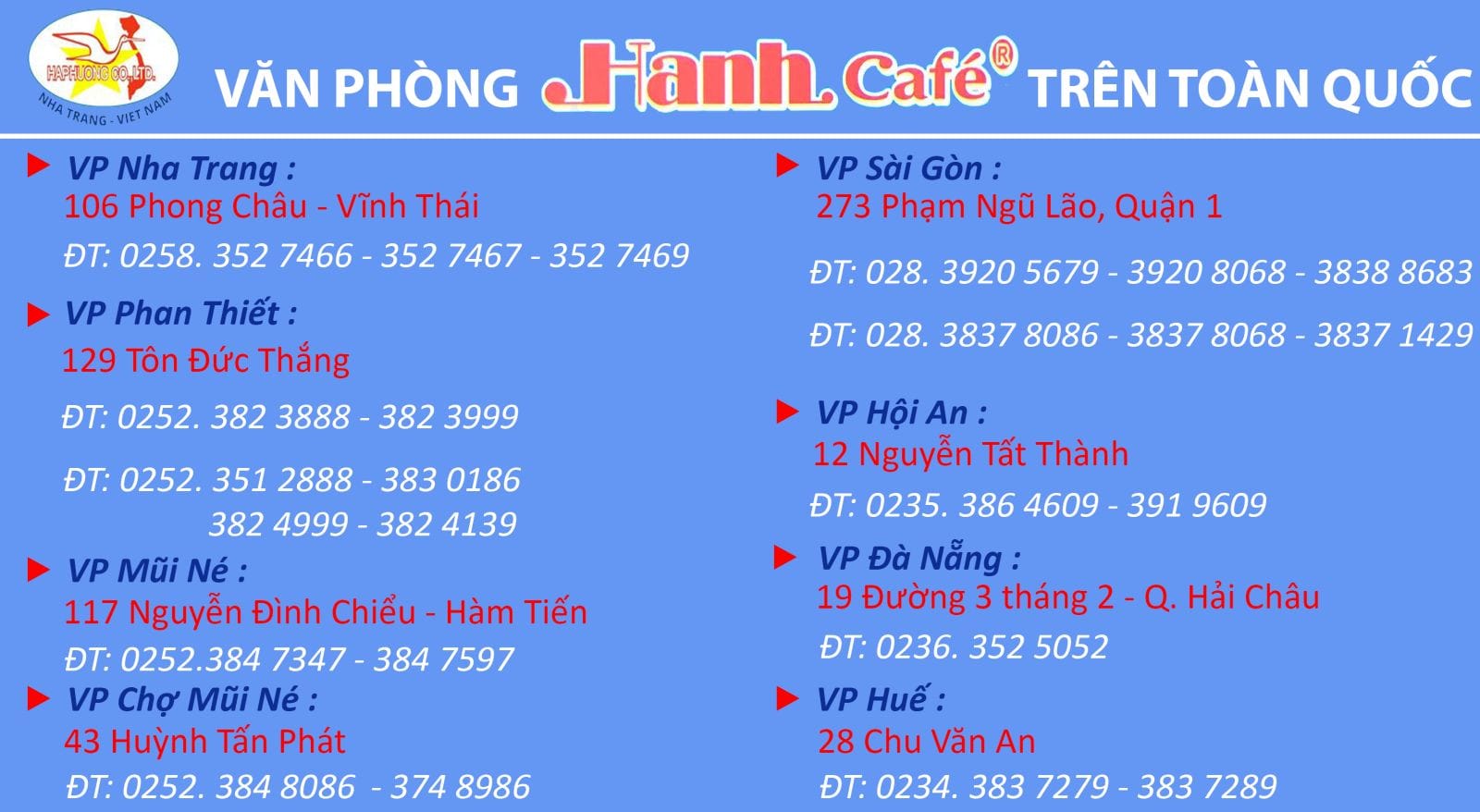 Quầy giao dịch và văn phòng nhà xe Hạnh Cafe, nơi khách hàng đặt vé và nhận thông tin dịch vụ.
